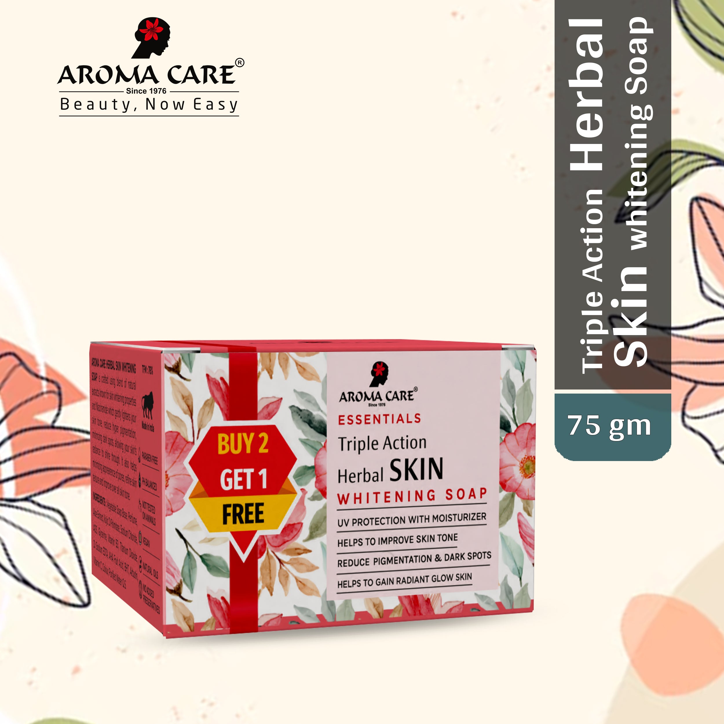 Herbal Skin Whitening Soap (2+1) | Natural Skin