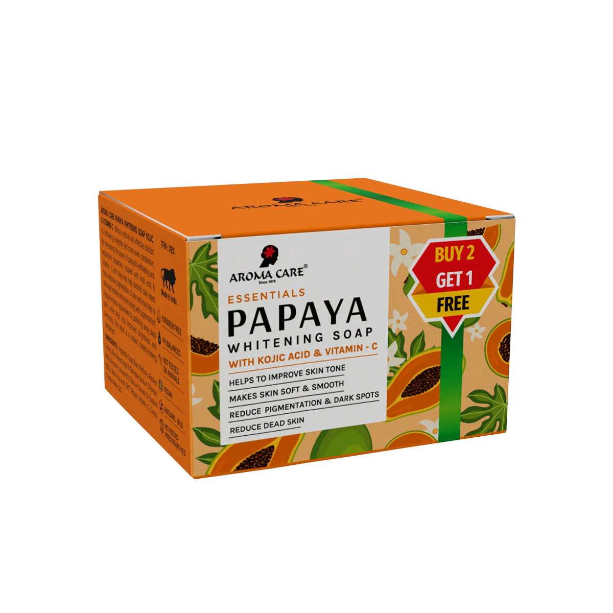Papaya Whitening Soap with Kojic Acid & Vitamin