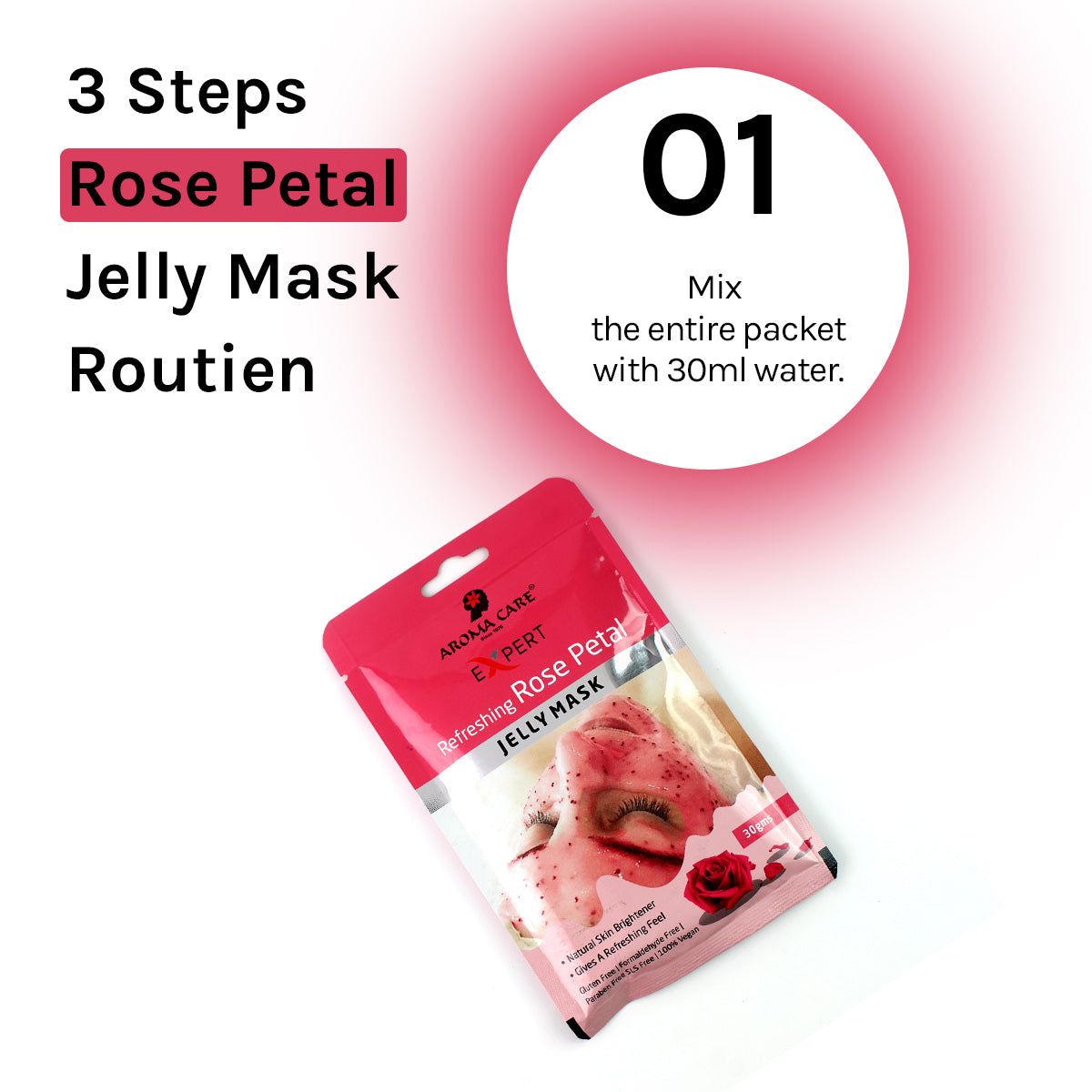 Refreshing Rose Petal Jelly Peel-Off Mask , Hydrating & Skin