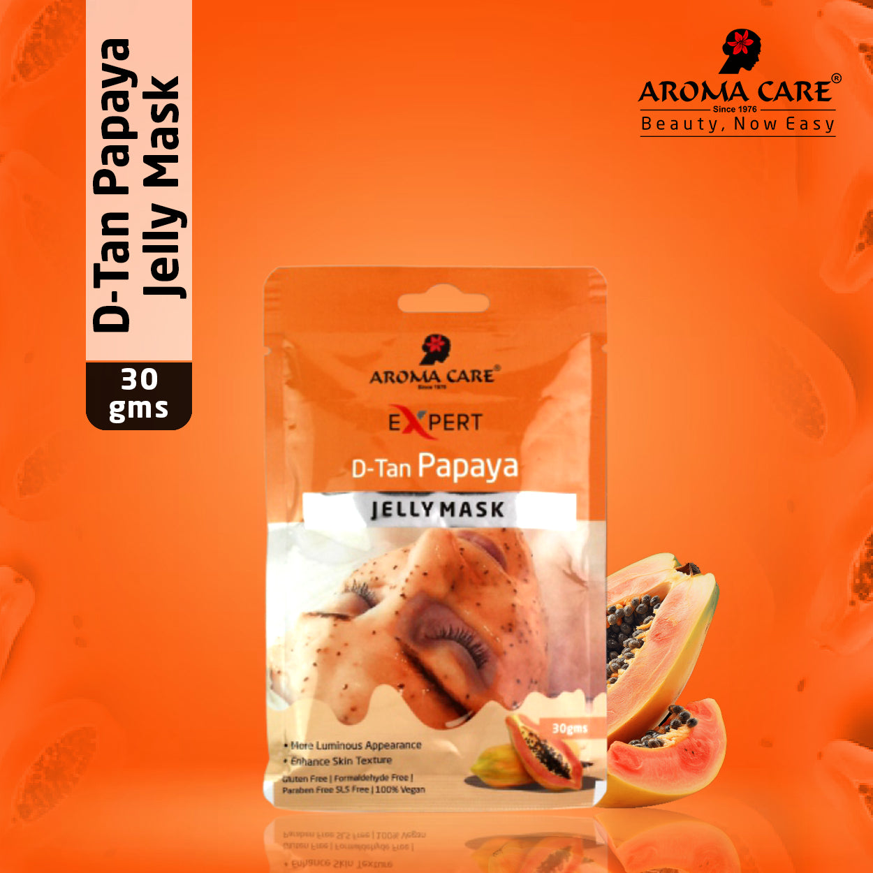D-Tan Papaya Jelly Peel-Off Mask , Skin Brightening & Tan Removal