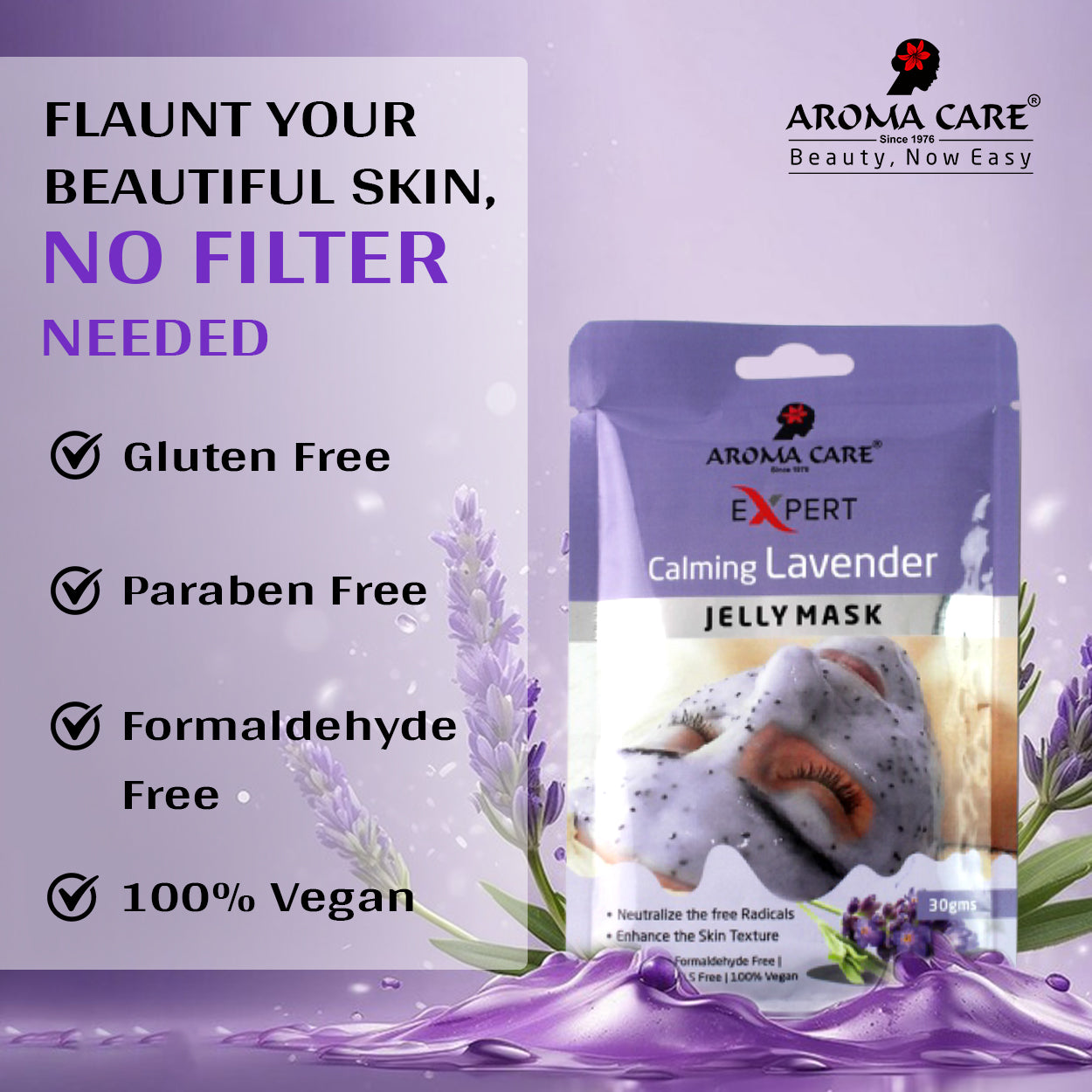 Calming Lavender Jelly Peel-Off Mask | Soothing