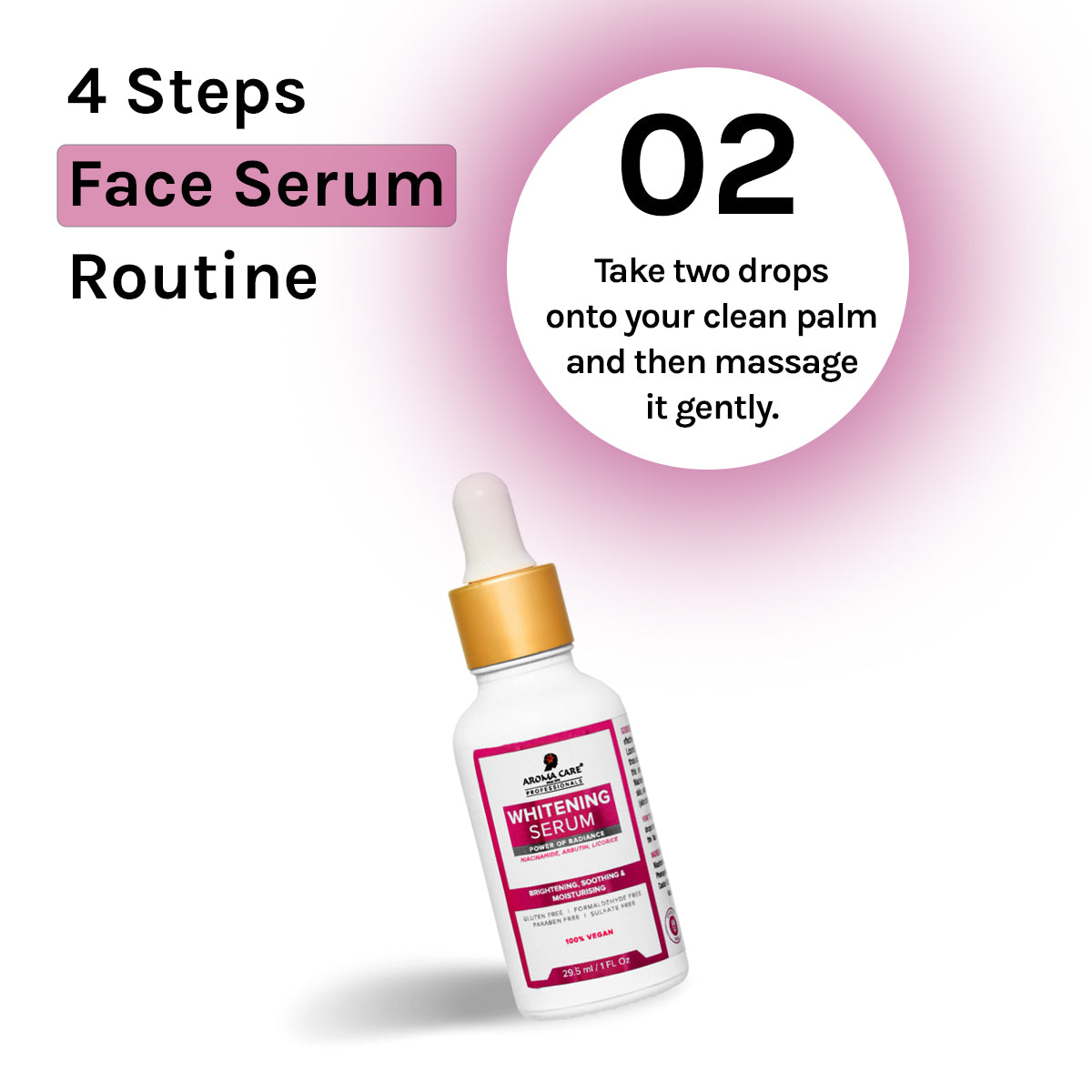 Whitening Face Serum with Vitamin C, Niacinamide & Kojic Acid for Radiant Skin