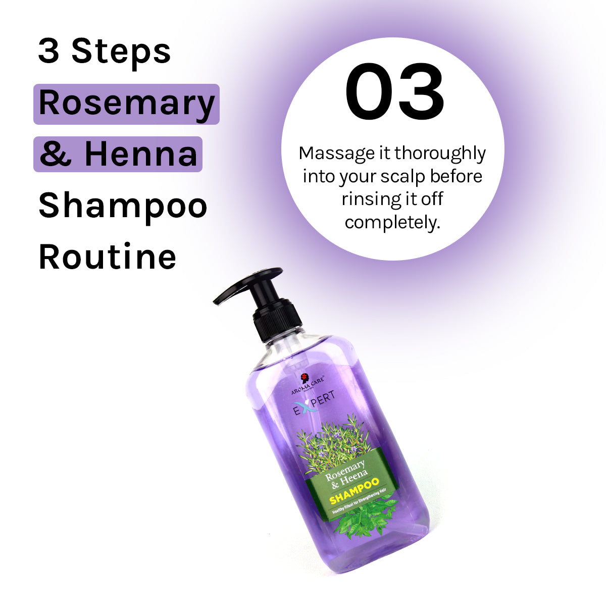 Rosemary & Henna Shampoo for Hair Fall