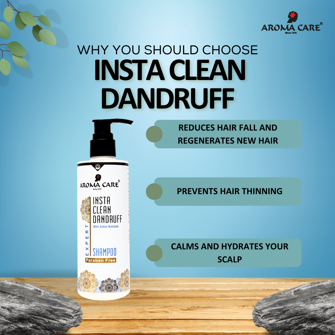 Insta Clean Anti-Dandruff Shampoo for Flake-Free, Healthy Scalp