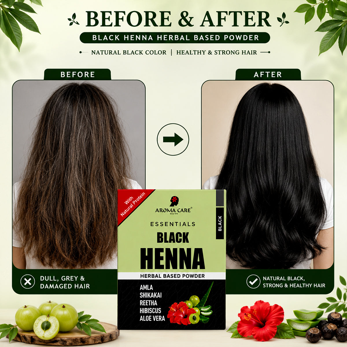 Black Henna Herbal Based Powder 60gm