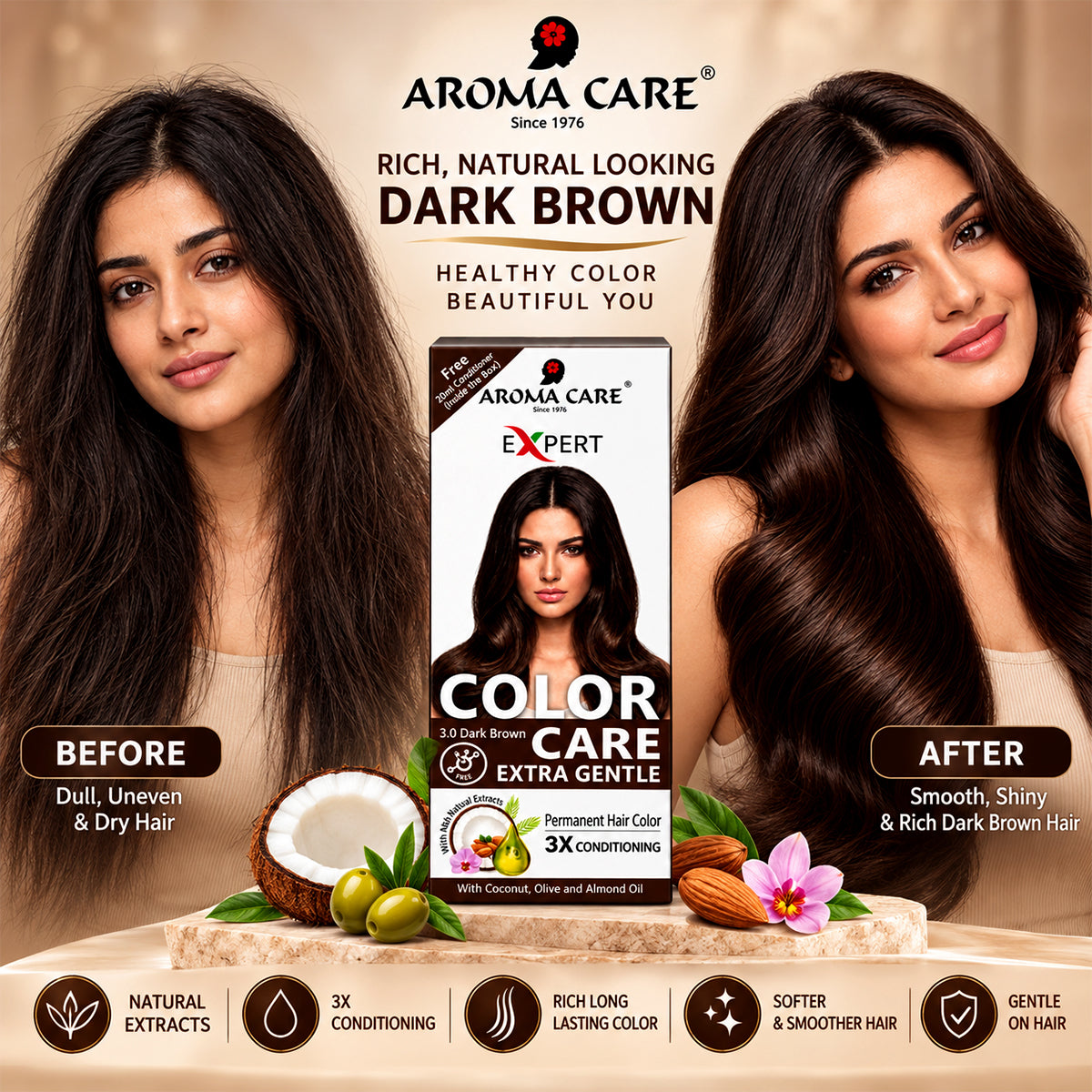 Color Care Extra Gentle 3.0 Dark Brown 50ml