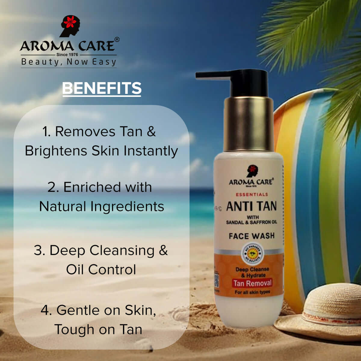 Anti Tan Deep Cleanse & Hydrate Tan Removal Face Wash 100ml