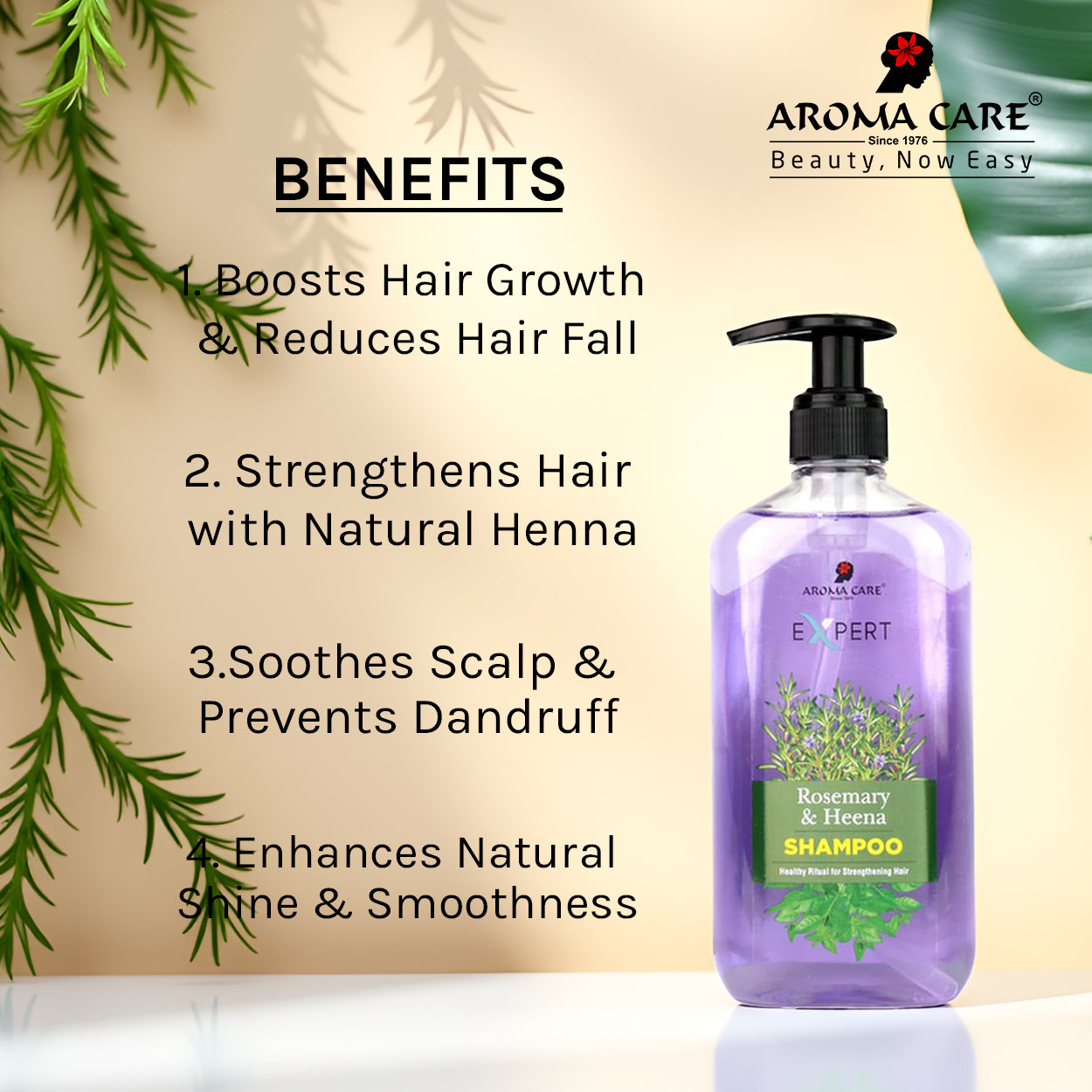 Rosemary & Henna Shampoo for Hair Fall