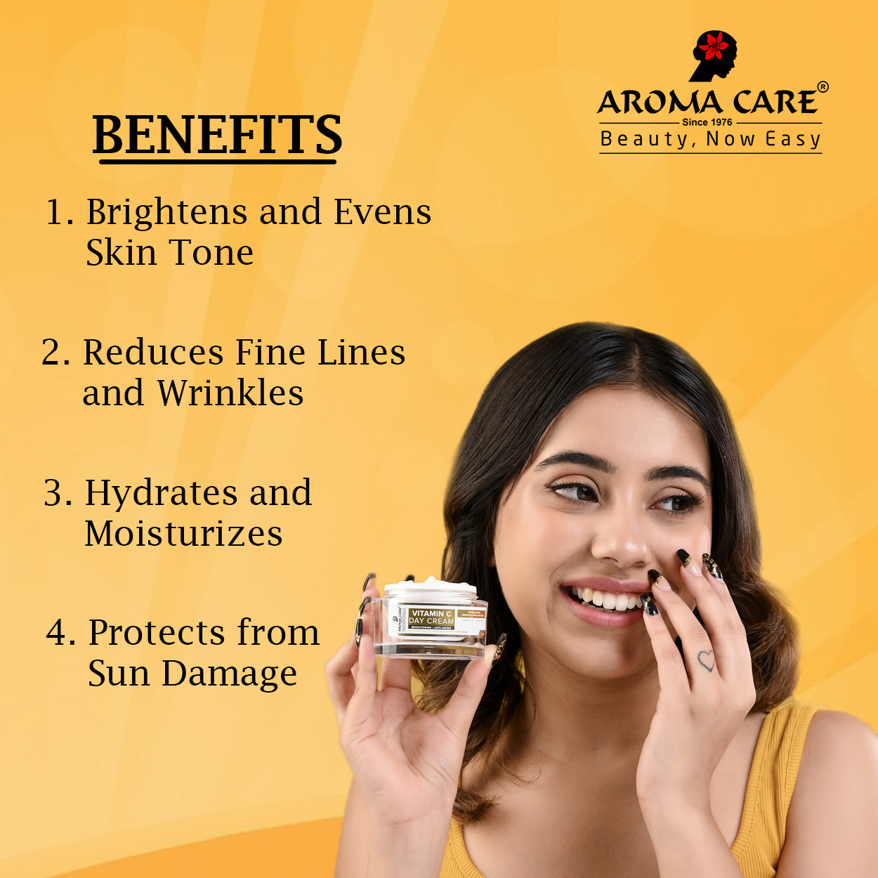 Vitamin C Day Cream for Brightening, Nourishment & Even Skin Tone 50gm