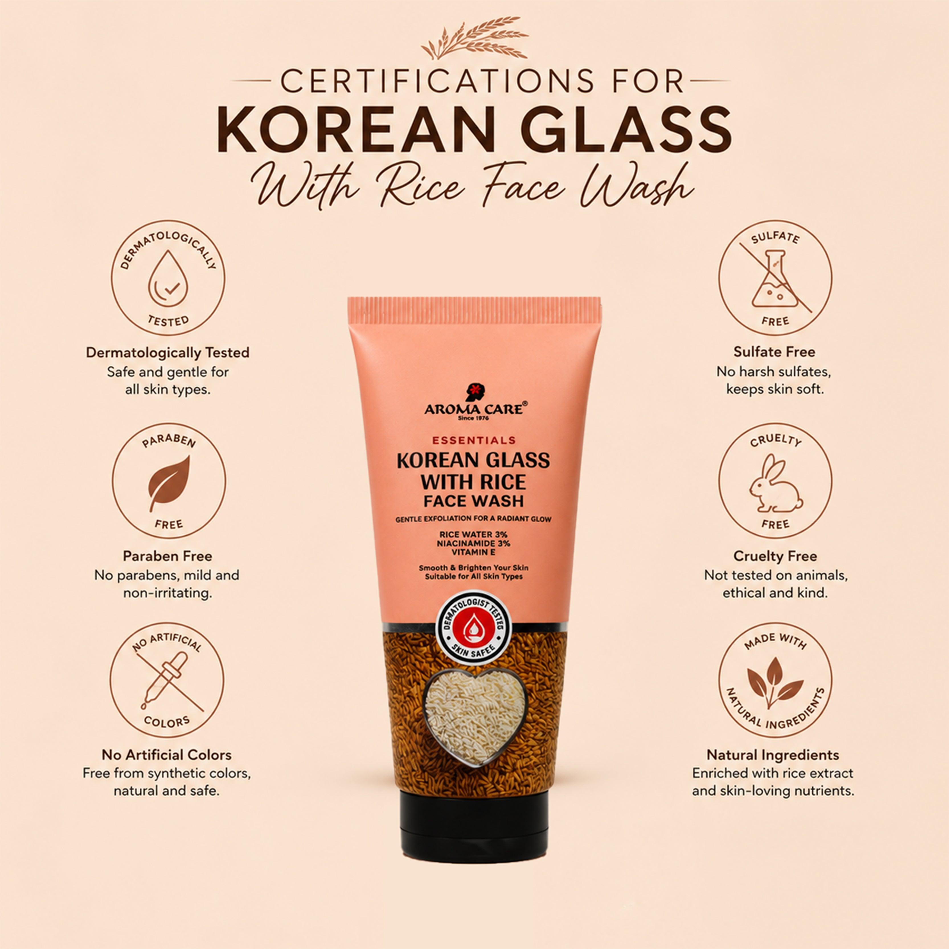 Korean Glass With Rice Face Wash