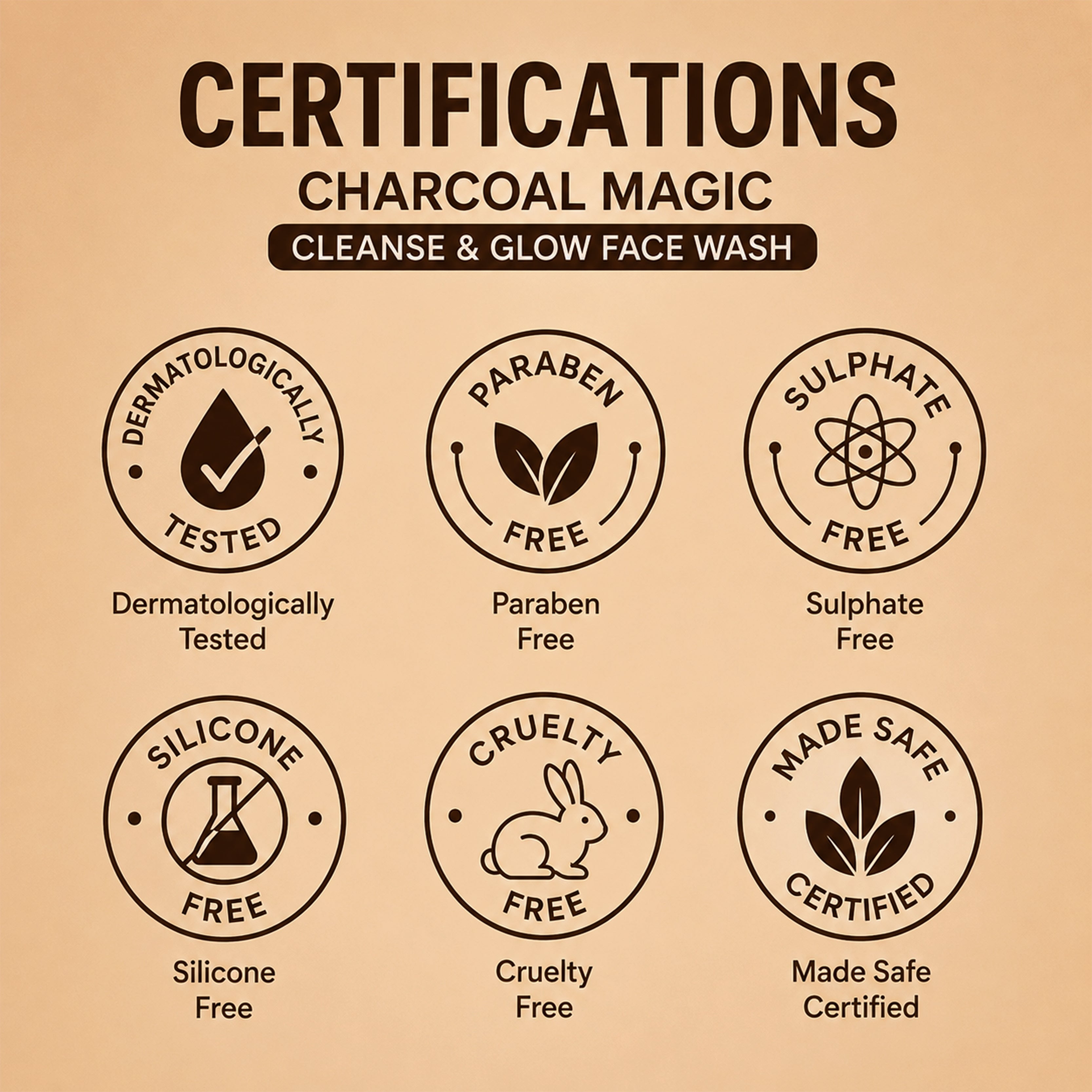 Charcoal Magic Cleanse & Glow Face Wash 50ml