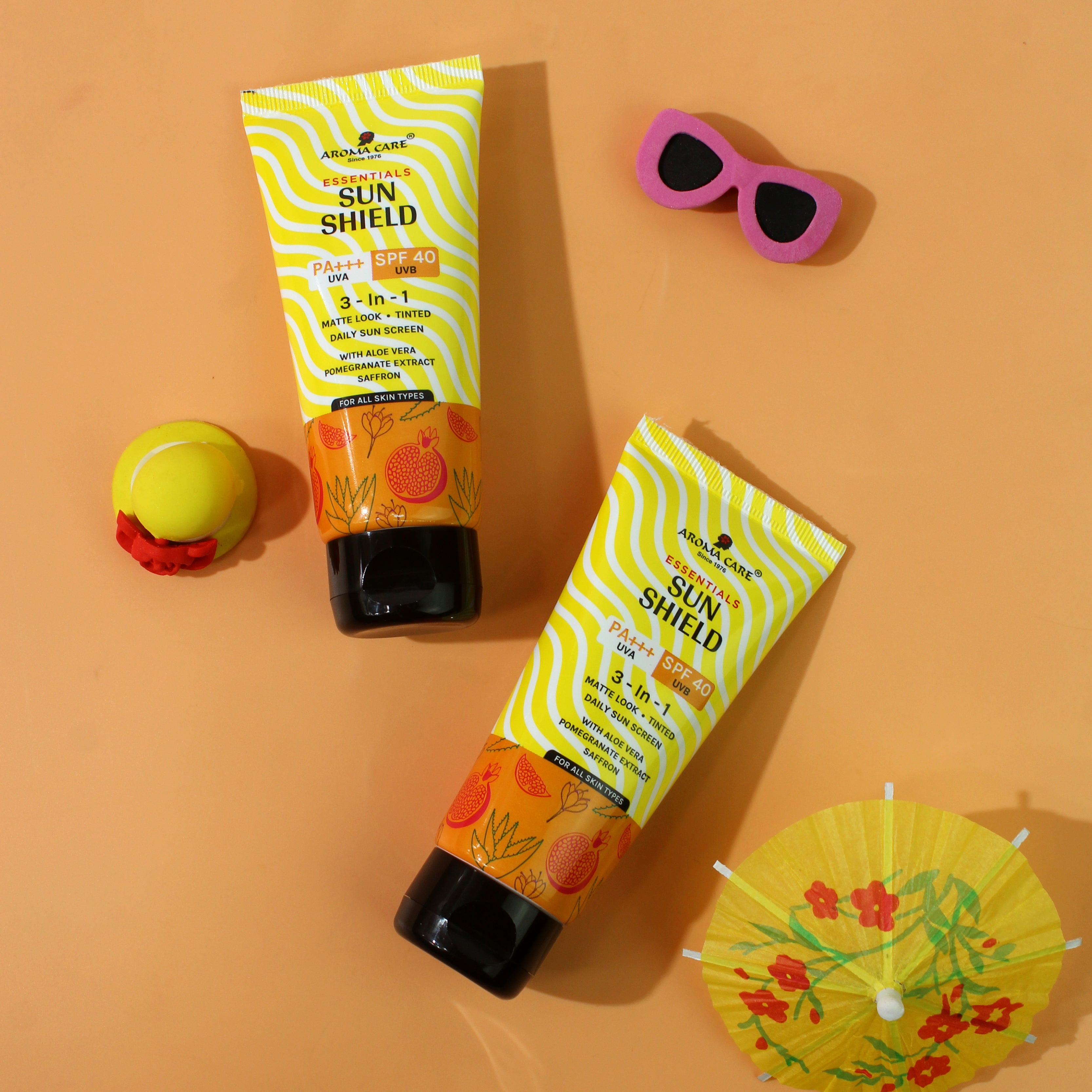 Sun Shield UV Safe SPF 40 3-in-1 Sunscreen for Broad-Spectrum Protection & Glow