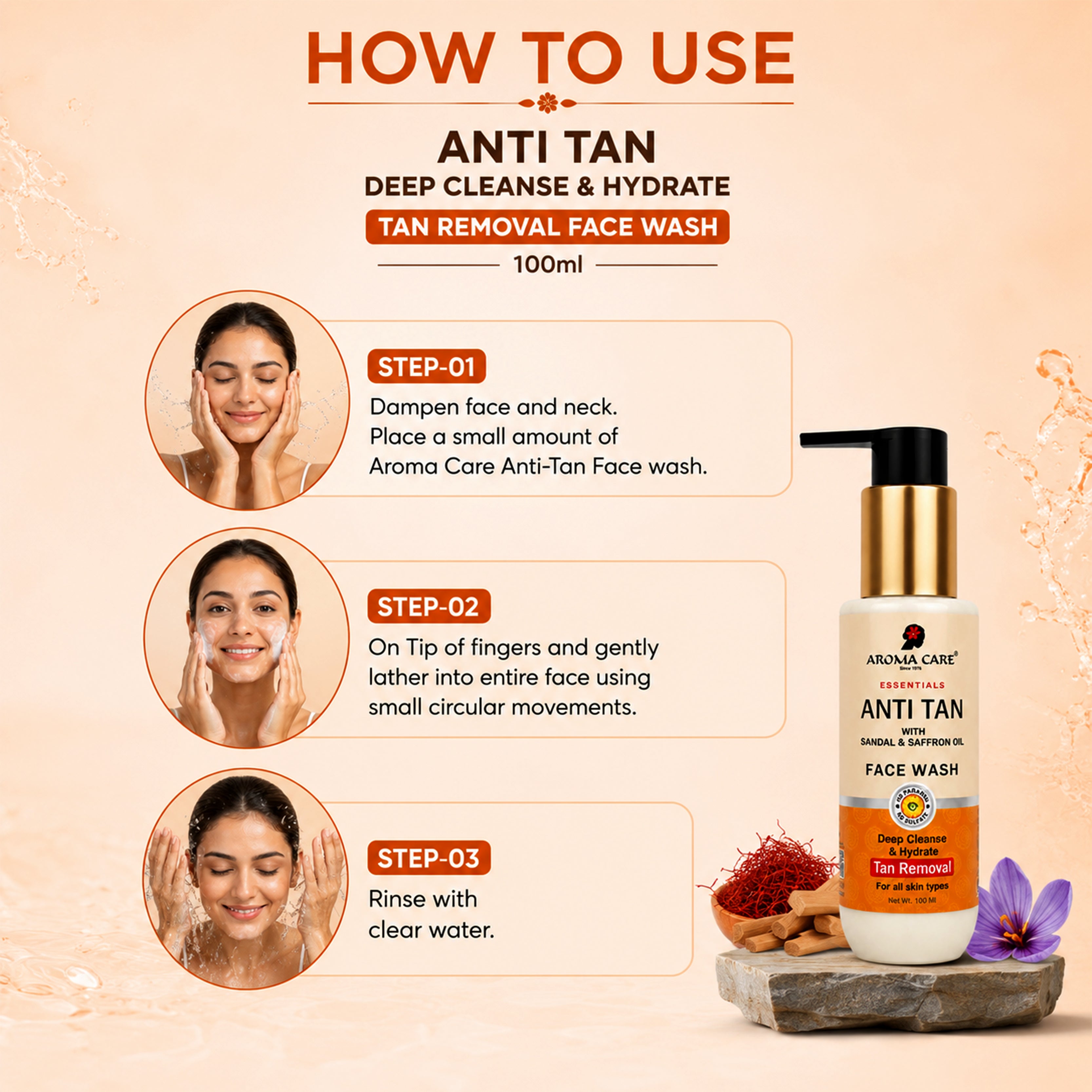 Anti Tan Deep Cleanse & Hydrate Tan Removal Face Wash 100ml