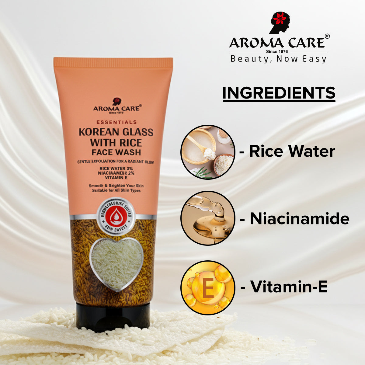 Korean Glass With Rice Face Wash