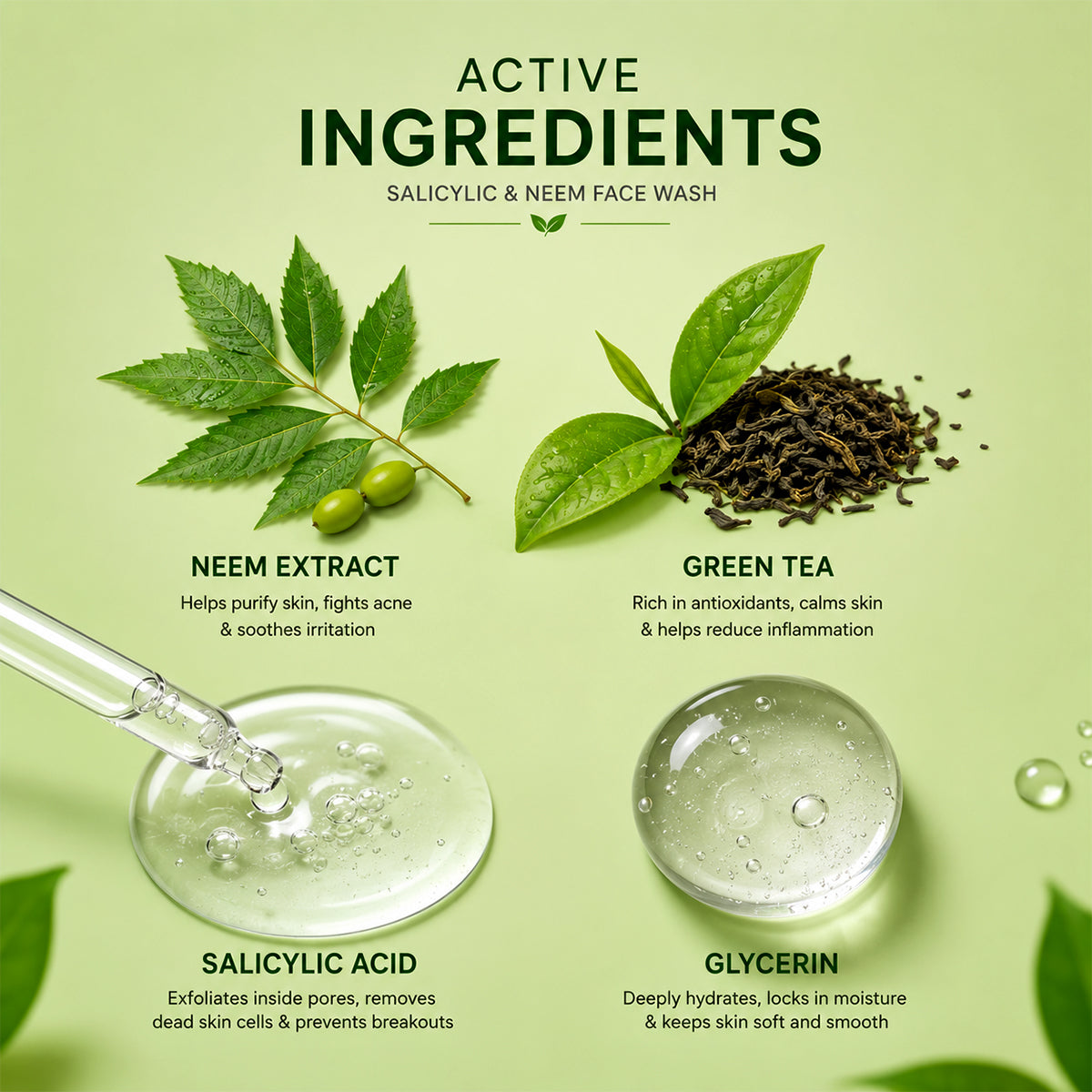 Salicylic & Neem Face Wash - With Neem