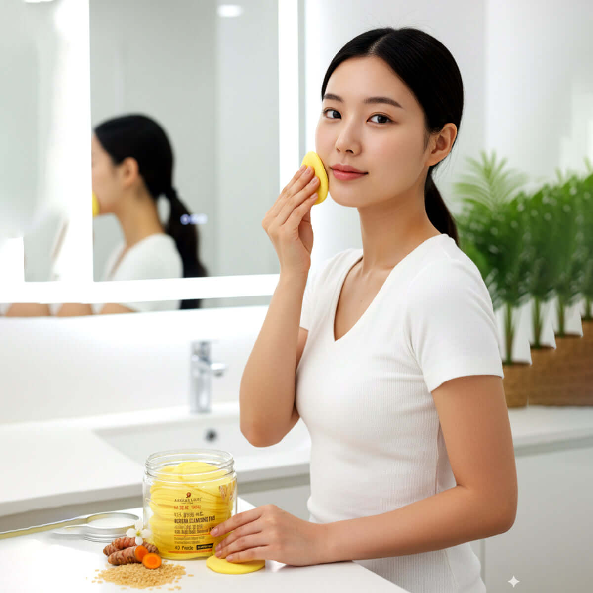 Korean Cleansing Pad With Kojic Acid, Turmeric & Rice