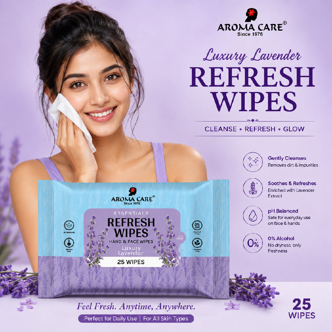Luxury Lavender Refresh Wipes, 25 Wipes, Pack of (2)
