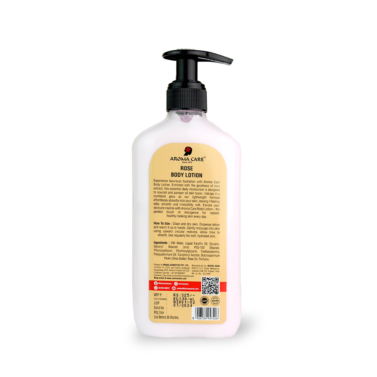Rose Extract Body Lotion - Deep Moisturizing & Radiant Glow