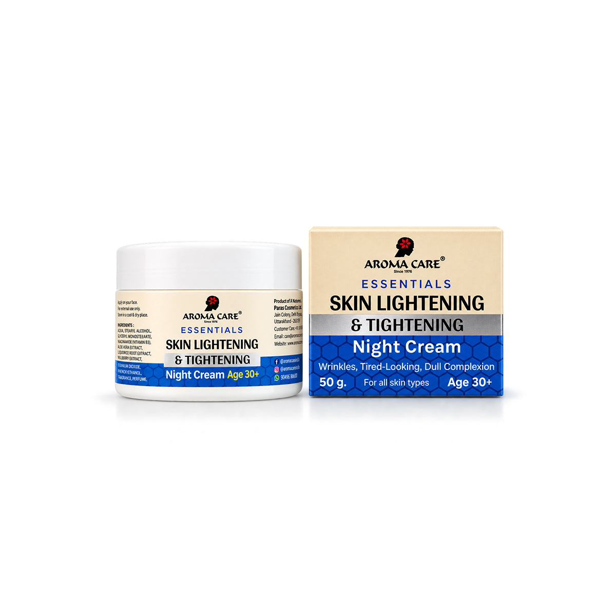 Skin Lightening & Tightening Night Cream 30+ with Anti-Aging & Firming 50gm
