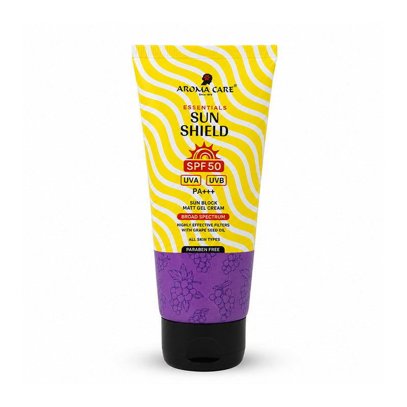 Sun Shield SPF 50 Matt Gel Cream for Matte Finish & Broad-Spectrum UV Protection