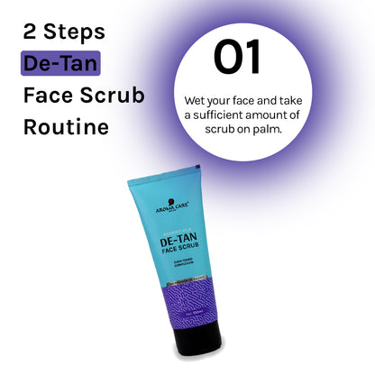 De-Tan Party Kit – Face Scrub & Face Wash for Instant Tan Removal & Radiant Skin