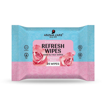 Romantic Rose Refresh Wipes, 25Wipes, Pack Of (2)