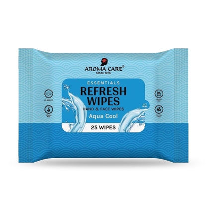 Aqua Cool Refresh Wipes, 25 wipes, Pack of (2)