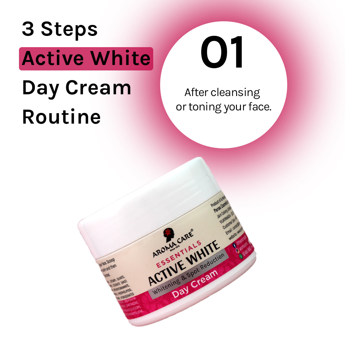 Active White Whitening and Spot Reduction Day Cream