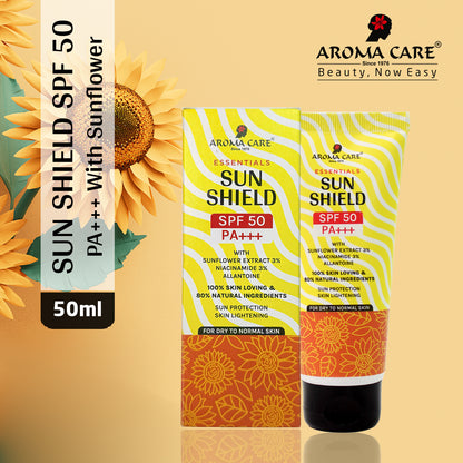 Sun Shield SPF 50 PA+++ With Sunflower Extract, Niacinamide & Allantoine