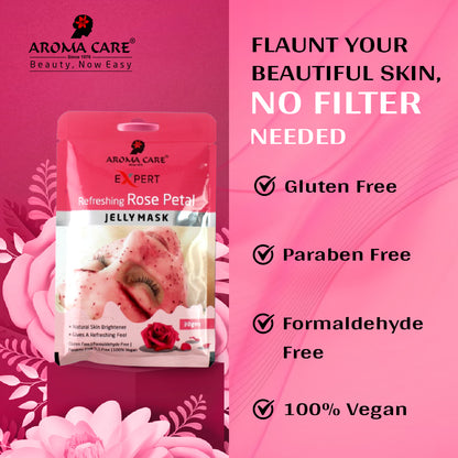 Refreshing Rose Petal Jelly Peel-Off Mask , Hydrating & Skin