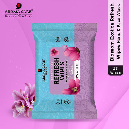 Blossom Exotica Refresh Wipes, 25 Wipes, Pack Of (2)