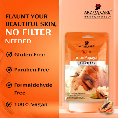 D-Tan Papaya Jelly Peel-Off Mask , Skin Brightening & Tan Removal