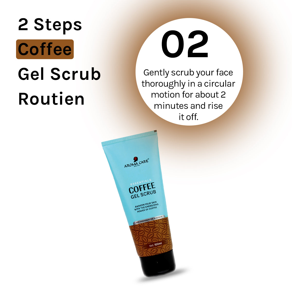 Coffee Facial Scrub for Glowing & Smooth