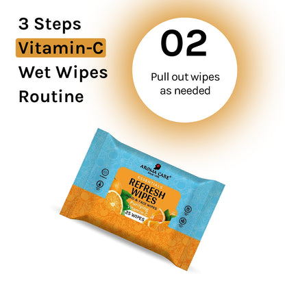 Purifying Vitamin C Refresh Wipes, 25 Wipes, Pack of (2)