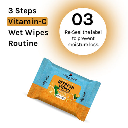 Purifying Vitamin C Refresh Wipes, 25 Wipes, Pack of (2)