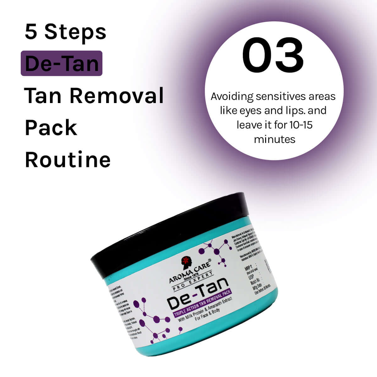 Pro Expert De-Tan Triple Action Tan Removal Pack 250gm