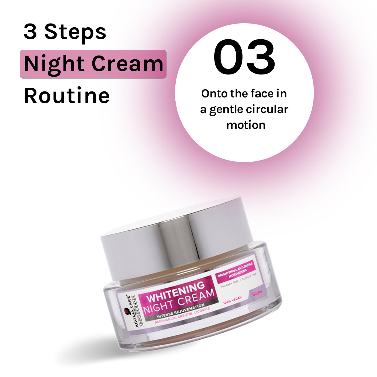 Whitening Night Cream for Glowing Skin