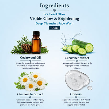 Pearl Glow Visible Glow & Brightening Deep Cleansing Face Wash 100ml