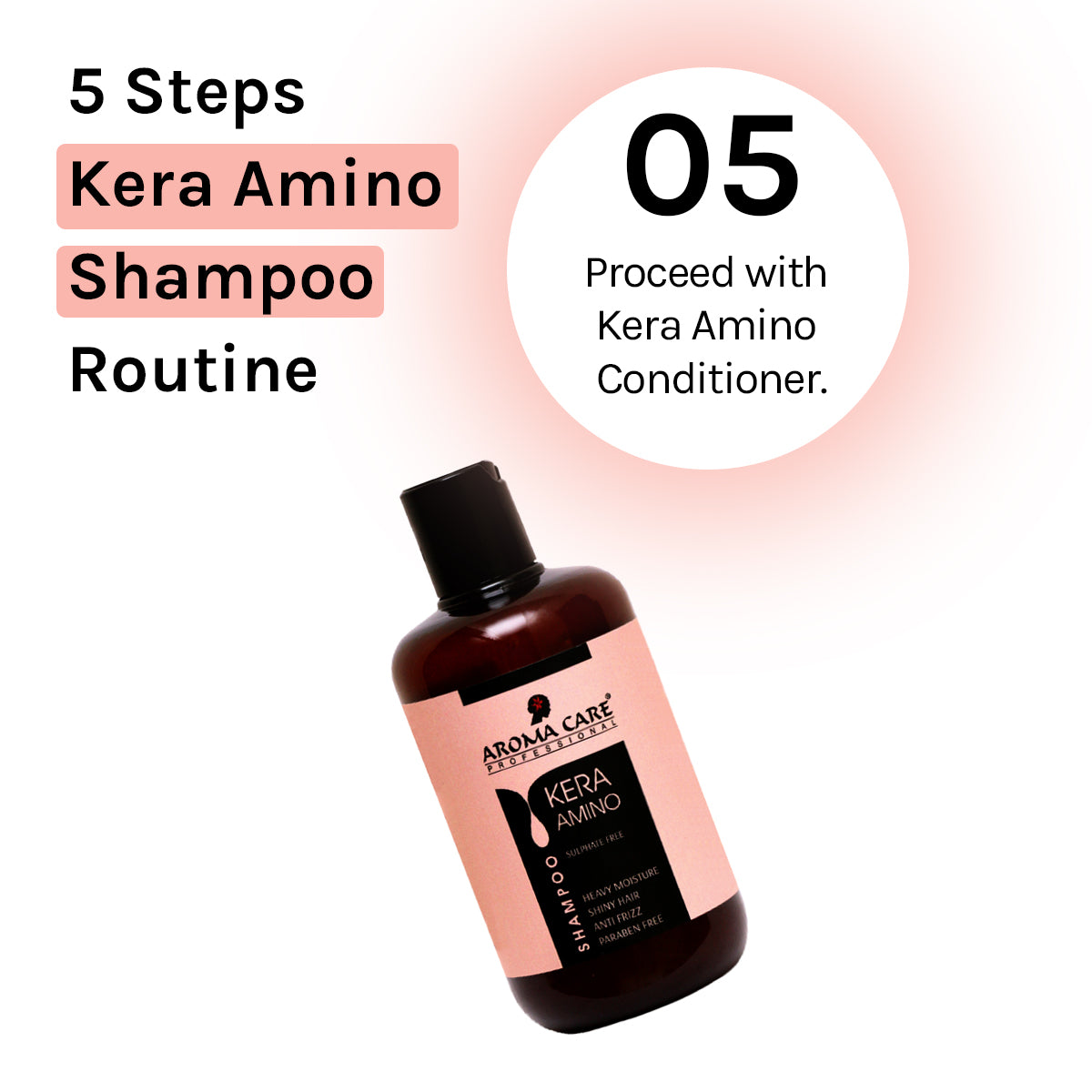 Kera Amino Hair Shampoo for Dry, Damaged & Fizzy Hair
