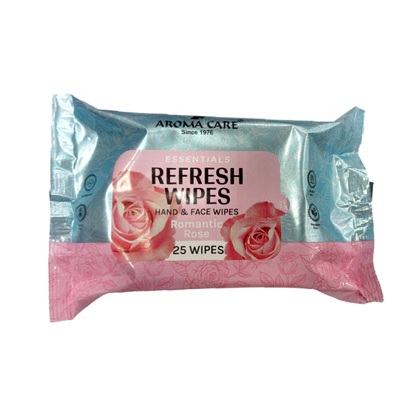 Essentials 66, 25Wipes, Pack Of (2) "Rose Fragrance Wet Wipes for Face & Body | Soft, Alcohol-Free, Skin-Friendly Cleansing Wipes for Women & Men"
