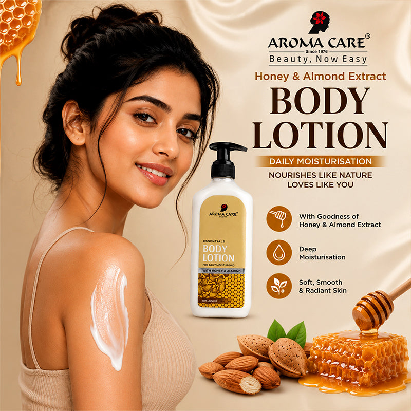 Honey & Almond Body Lotion – Deep Nourishment for Soft & Moisturized Skin 300ml