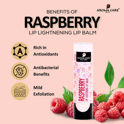 Raspberry Lip Balm – Natural Tinted Moisturizer for Soft & Supple Lips 4.7g