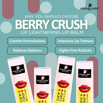 Berry Crush Tinted Lip Balm – Hydrating & Coloured Lip Care 4.7g