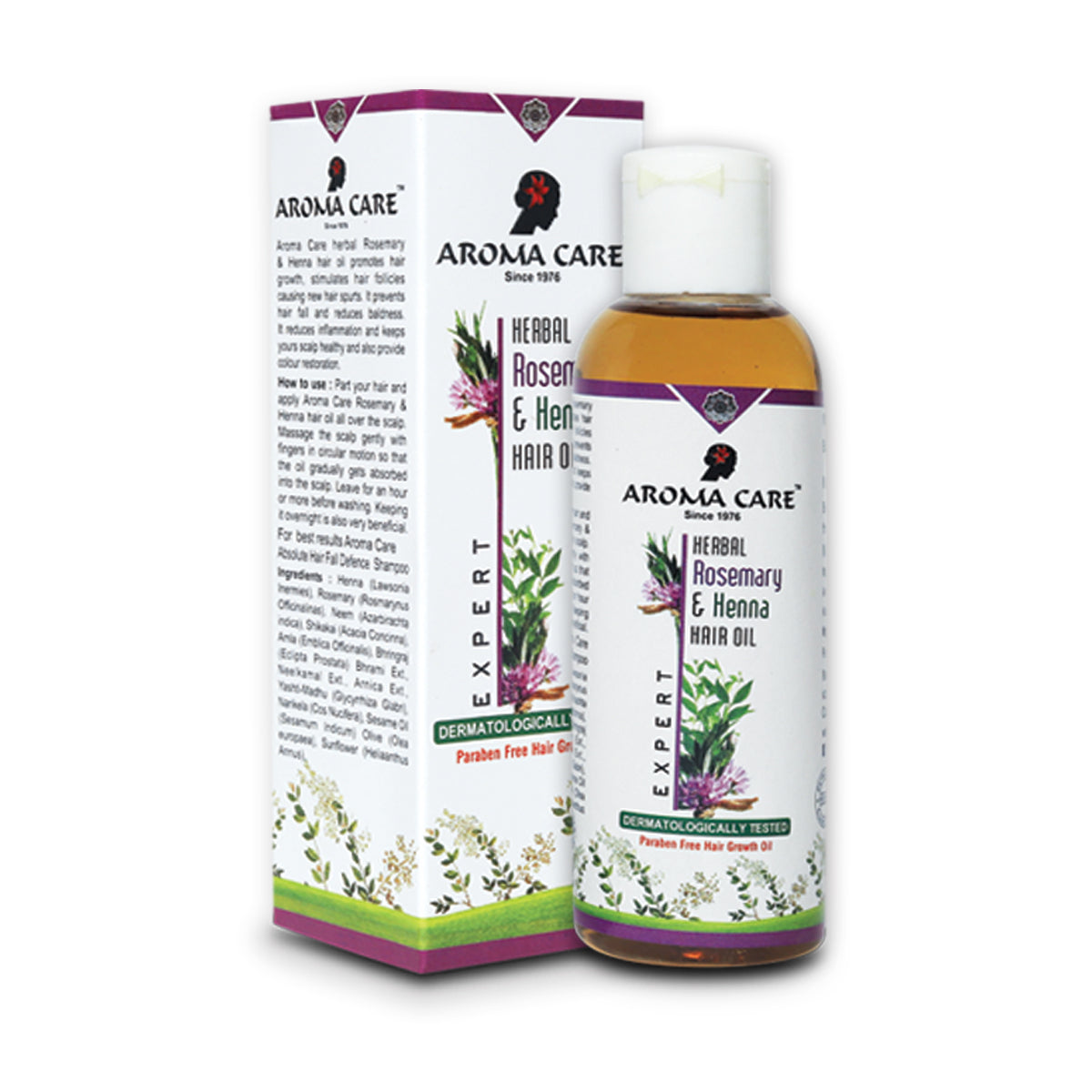 Herbal Rosemary & Henna Hair Oil for Hair Growth