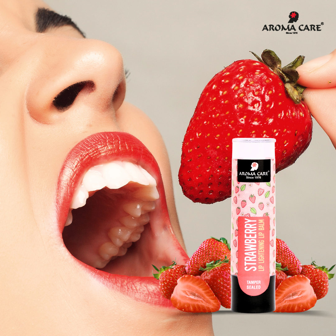 Strawberry Lip Balm 4., Natural Tinted Lip Care