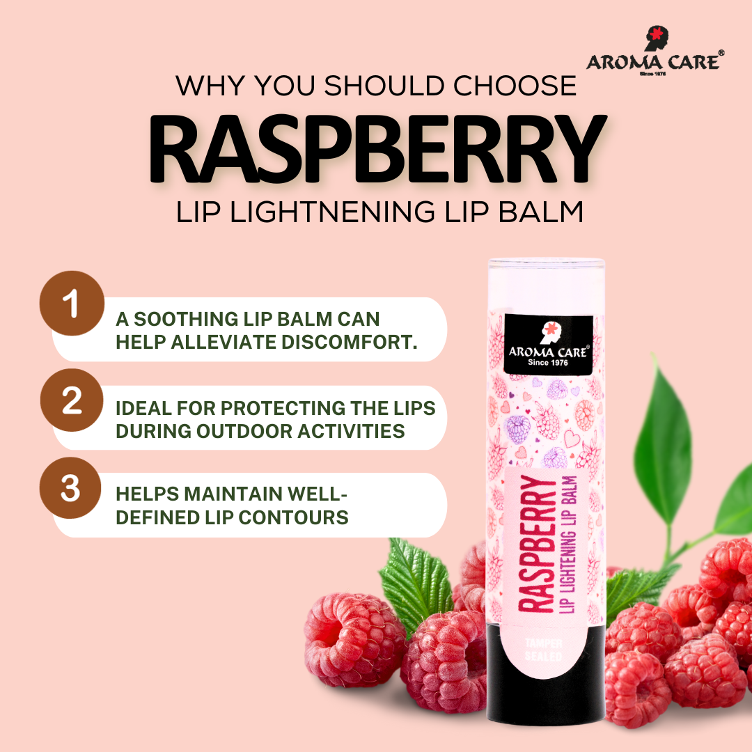 Raspberry Lip Balm – Natural Tinted Moisturizer for Soft & Supple Lips 4.7g