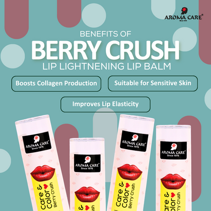 Berry Crush Tinted Lip Balm – Hydrating & Coloured Lip Care 4.7g