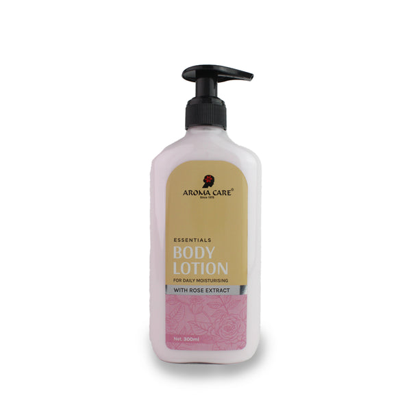 Essentials Rose Extract Body Lotion – "Deep Moisturizing & Radiant Glow | Natural Skincare with Rose Essence for All Skin Types – Paraben-Free & Non-Greasy"