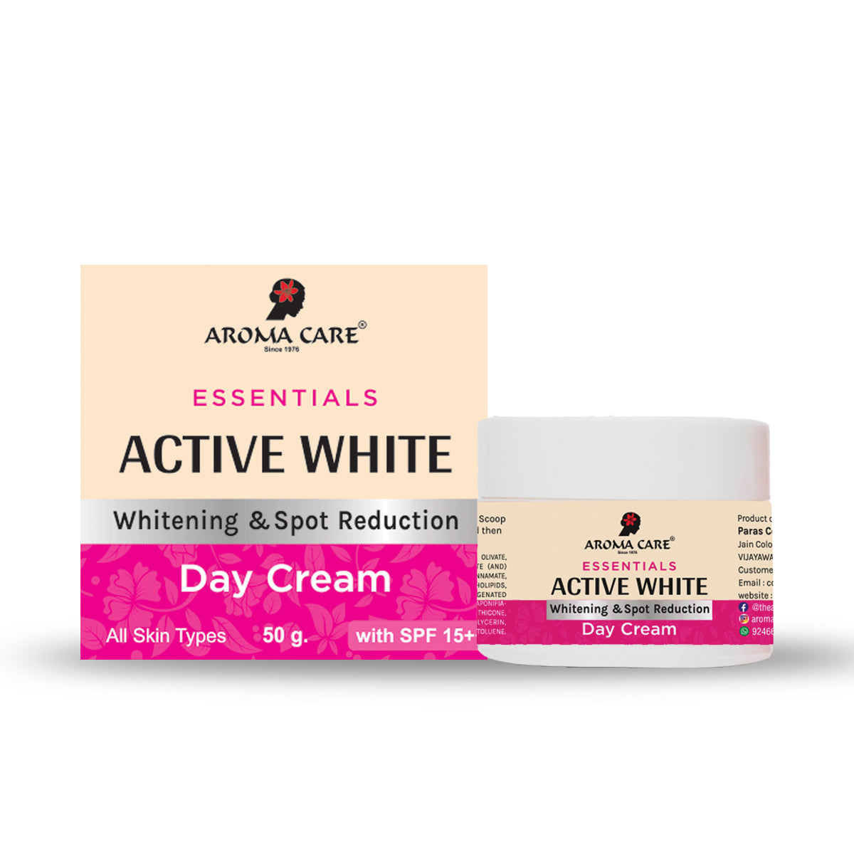 Active White Whitening and Spot Reduction Day Cream