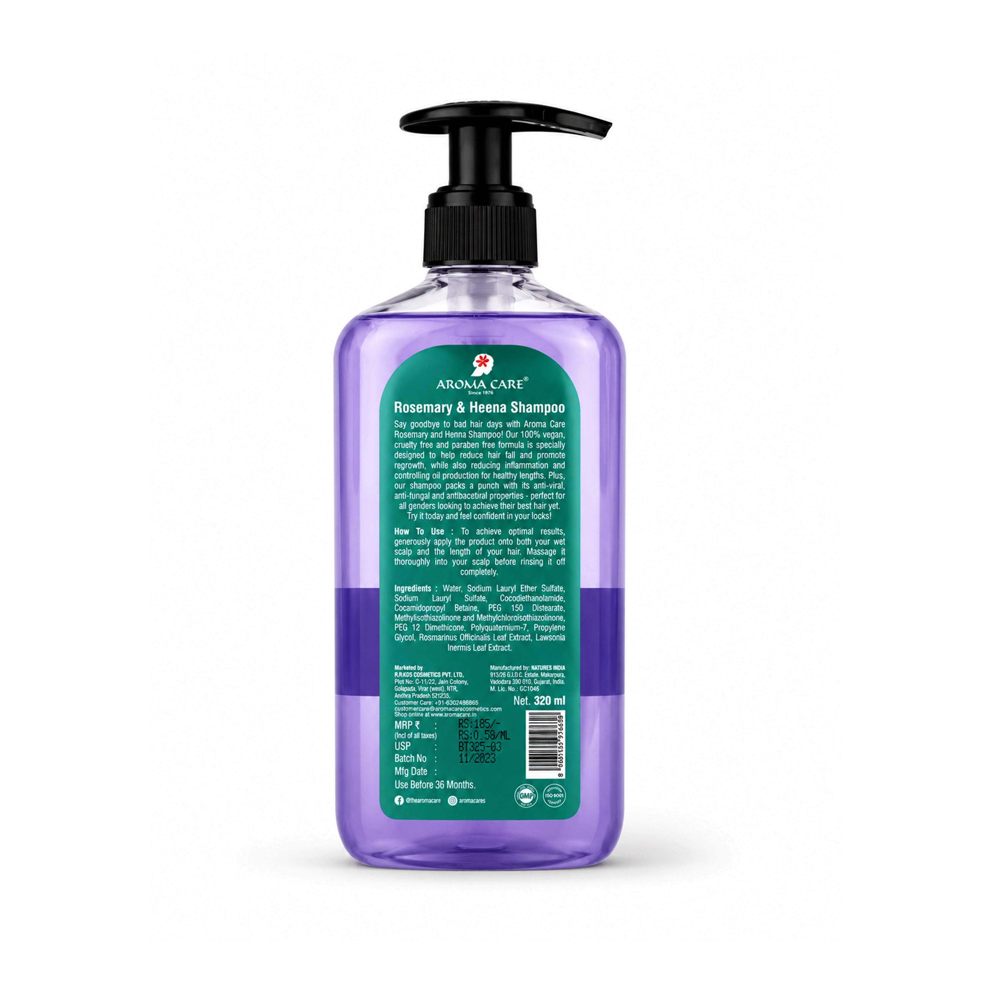 Rosemary & Henna Shampoo for Hair Fall